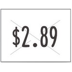 Consolidated Stamp Garvey Labeler 2-line Label Rolls - 5/8" Width x 13/16" Length - Rectangle - White - Paper - 1000 / Roll - 3 / Pack COS090949