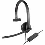 Logitech USB Headset Mono H570e - Mono - USB - Wired - 31.50 Hz to 20 kHz - Over-the-head - Monaural - Supra-aural - Noise Cancelling, Electret Microphone LOG981000570