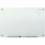 Quartet Infinity Glass Dry-Erase Whiteboard - 36" (3 ft) Width x 24" (2 ft) Height - White Tempered Glass Surface - White Frame - Horizontal/Vertical - Magnetic - Frameless, Dent Resistant, Non-absorbent, Stain Resistant, Ghost Resistant, Scratch Resistan QRTG3624W