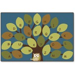 Carpets for Kids&reg; Premium Owl-phabet Tree Woodland Rug - Kids - 96" Length x 12 ft Width - Rectangle - Owl-phabet Tree - Nylon CPT20728