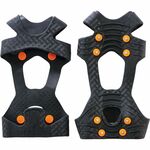 Ergodyne TREX 6300 Slip-On Ice Cleats - for Boot, Shoe - Rubber - Black - 2 / Pair EGO16754