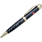 SKILCRAFT&reg; Congressional Laser Pen - Medium Pen Point - Refillable - Blue Ink - Metal, Marble Barrel - Retractable - 1 / Each NSN4393397