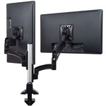 Chief Kontour K1C220BXRH Mounting Arm for Monitor, Display - Black - Height Adjustable - 2 Display(s) Supported - 10" to 32" Screen Support - 44 lb Load Capacity - 100 x 100, 75 x 75 - VESA Mount Compatible - Aluminum - 1 Each CIFK1C220BXRH