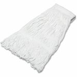 SKILCRAFT&reg; Looped End Finishing Mop - 5.5" Length - Rayon, Polyester - 1 Each NSN4607906