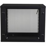 APC NetShelter WX 9U Wall Mount Cabinet - For Patch Panel, LAN Switch - 9U Rack Height x 19" Rack Width x 12.95" Rack Depth - Wall Mountable - Black - 200.42 lb Static/Stationary Weight Capacity - 5 Year Warranty APWAR109