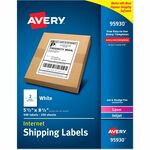 Avery&reg; Address Label - x 5 1/2" Width x 8 1/2" Length - Half Sheet - Permanent Adhesive - Rectangle - Laser, Inkjet - Matte - White - Paper - 2 / Sheet - 250 Total Sheets - 500 Total Label(s) - 500 / Box AVE95930