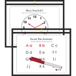 C-Line Horizontal Reusable Dry Erase Pocket, Black, 12 x 9, 1/EA - Black Frame - Rectangle - Heavyweight, Reusable - 1 / Each CLI40711
