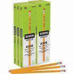 Dixon Wood-Cased Pencils - Black Lead - #2 - Yellow Wood Barrel - 1 Dozen/Box - 6 / Pack DIX12872PK