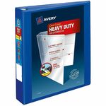 Avery&reg; Heavy-Duty View Binders - Locking One Touch EZD Rings - 1 1/2" Binder Capacity - Letter - 8 1/2" x 11" Sheet Size - 400 Sheet Capacity - 400 x 1.50" Ring - Fastener: Ring - Pocket: 4, Internal - Polypropylene - Pacific Blue - Recycled - Adhesiv AVE79775