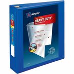 Avery&reg; Heavy-Duty View Binders - Locking One Touch EZD Rings - 2" Binder Capacity - Letter - 8 1/2" x 11" Sheet Size - 540 Sheet Capacity - 540 x 2" Ring - Fastener: Ring - Pocket: 4, Internal - Polypropylene - Pacific Blue - Recycled - Adhesive, Cove AVE79778