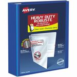 Avery&reg; Heavy Duty View Binder - 3" Binder Capacity - Letter - 8 1/2" x 11" Sheet Size - 670 Sheet Capacity - 3" Ring - Fastener: D-Ring - Pocket: 4, Internal - Pacific Blue - Heavy Duty, Long Lasting, One Touch Ring, Pocket, PVC-free, Split Resistant, AVE79811