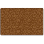 Flagship Carpets Solid Color Swirl Rug - 12 ft Length x 90" Width - Chocolate FCIFE39344A