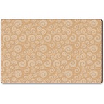 Flagship Carpets Solid Color Swirl Rug - 99.96" Length x 72" Width - Almond FCIFE39432A