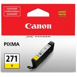 Canon CLI-271 Original Standard Yield Inkjet Ink Cartridge - Yellow - 1 Each - Inkjet - Standard Yield - Yellow - 1 Each CNMCLI271Y