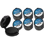 SICURIX Adhesive Fingerprint Ink Pads - 0.5" Height x 1.5" Width x 1.5" Depth - Black Ink - Black - 12 / Carton BAU38010CT