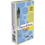 Paper Mate InkJoy 100 RT Pens - 1 mm Medium Pen Point - Retractable - Black Ink - Translucent Barrel - 12 / Dozen PAP1951254