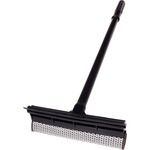 Unger Auto Squeegee Scrubber - 8" Blade - 18" Plastic Handle - Heavy Duty - Black - 20 / Carton UNGAUSQ0CT