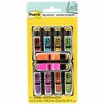 Post-it Post-it Printed Message Flags Value Pack - 1/2" Flag/Note Width x 1 3/4" Flag/Note Length - Arrow - SIGN HERE - Assorted - Self-stick, Repositionable, Removable - Dispenser Included - 240 / Pack MMM684SHVA
