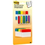 Post-it&reg; Flag/Tab Combo Pack - Durable, Writable, Repositionable, Self-stick, Removable - 230 / Pack MMM686XLP