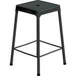Safco Steel Counter Stool - Four-legged Base - Black - Steel - 1 Each SAF6605BL