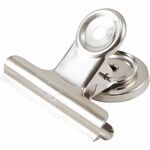 Charles Leonard Magnetic Spring Clips - 2" Length - 1 Box LEO68520