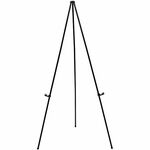 MasterVision 3-leg Display Easel - 15 lb Load Capacity - 63" Height x 28" Width x 32" Depth - Tabletop, Floor - Steel, Aluminum, Plastic - Black - 1 BVCFLX10201MV