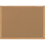 MasterVision Oak Frame 3'x2' Cork Bulletin Board - 24" Board Height x 36" Board Width - Cork Surface - Self-healing - Oak Frame - 1 Each BVCMC070014231