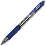 SKILCRAFT&reg; Zebra Retractable Gel Pen - Medium Pen Point - Retractable - Blue Ink - Water Based - Clear, Blue Barrel - 1 Dozen NSN6473136