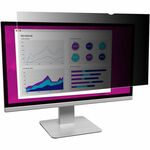 3M High Clarity Privacy Filter Black, Glossy - For 24" Widescreen LCD Monitor - 16:10 - Scratch Resistant, Dust Resistant - 1 Each MMMHC240W1B