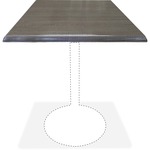 Holland Bar Stools Utility Table Top - Charcoal Square Top - 30" Table Top Length x 30" Table Top Width - 2 / Carton HBCOD30SCHAR