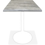 Holland Bar Stools Utility Table Top - Graystone Square Top - 30" Table Top Length x 30" Table Top Width - 2 / Carton HBCOD30SGRYSTN