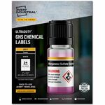 Avery&reg; UltraDuty Chemical Label - Waterproof - 1" Width x 2 1/2" Length - Permanent Adhesive - Rectangle - Laser - White - Film - 24 / Sheet - 25 Total Sheets - 600 Total Label(s) - 1 Box AVE60517