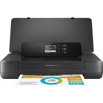 HP Officejet 200 Portable Inkjet Printer - Color - 20 ppm Mono / 19 ppm Color - 4800 x 1200 dpi Print - Manual Duplex Print - 50 Sheets Input - Wireless LAN - 500 Pages Duty Cycle - Photo Print - USB HEWCZ993A