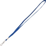 Advantus Metal Clasp Lanyard - 36" Length - Blue - Woven, Metal - 100 / Box AVT97129