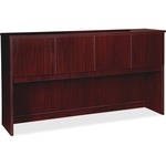 Lorell Prominence 2.0 Hutch - 39" Height x 72" Width x 16" Depth - 4 Door(s) - Material: Particleboard - Finish: Mahogany - Durable, Mar Resistant, Burn Resistant, Impact Resistant - For Office - 1 Each LLRPH7239MY
