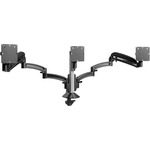 Chief Kontour K1C330B Mounting Arm for Monitor, All-in-One Computer - Black - TAA Compliant - 3 Display(s) Supported - 24" Screen Support - 60 lb Load Capacity - 100 x 100, 75 x 75 - 1 Each CIFK1C330B