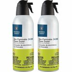 Business Source Nonflammable Power Duster - For Computer Equipment - 10 oz - Non-flammable, Ozone-safe - MultiCan - 2 / Pack BSN24309