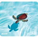 Allsop NatureSmart Image Mousepad - Turtle - (31425) - Turtle - 0.10" Height x 8.50" Width - Green - Latex, Natural Rubber - Skid Proof - 1 Each ASP31425