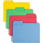 UNV16163 Color File Folders - Letter Size, 11pt Stock, 1" Expansion, Assorted Top Tabs For Home Or Office Organization - View #6