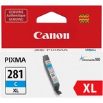 Canon CLI-281XL Original Inkjet Ink Cartridge - Cyan - 1 Each CNMCLI281XLCY