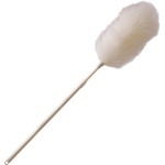 Ettore Lightweight Lambswool Duster - Lamb's Wool Bristle - 42" Handle Length - White - 1 Each ETO48720
