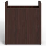 Lorell Prominence 2.0 Modular Table Base with Door - Mahogany Base - 28" Height x 24" Width x 8" Depth - Office - Assembly Required - Laminate Base Material - 1 Each LLRPLB24MY