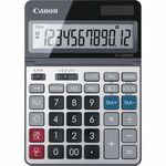 Canon TS1200TSC 12-digit Desktop Calculator - Extra Large Display - 12 Digits - LCD - Solar Powered - 7" Height x 5" Width x 0.7" Depth - Beige - Metal - Desktop - 1 Each CNMTS1200TSC