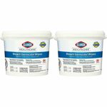 Clorox Healthcare Bleach Germicidal Wipes Bucket - For Multi Surface, Multipurpose - Ready-To-Use - Wipe - 12" Length x 12" Width - Recommended For: Bacteria Remover, Spore Remover, Virus Remover, Fungi Remover - Anti-corrosive, Antibacterial - White - 11 CLO30358PL