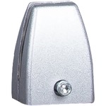 Boss Simple System Modesty Panel Bracket - 1.80" Width x 1.30" Depth x 2.40" Height - Metal - Silver, Driftwood - 1 Box BOPS307