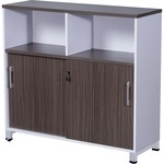 Boss Simple System 48 x 18 Storage Cabinet, Driftwood - 43" Height x 48" Width x 18" Depth - Finish: Driftwood, White, Silver - 1 Each BOPS506
