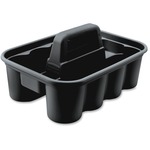 Rubbermaid Commercial Deluxe Carry Caddy - 15" Length x 10.90" Width x 7.40" Height - Black - 6 / Carton RCP315488BLACT