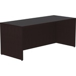 Lorell Essentials Series Rectangular Desk Shell - Rectangle - 29.5" Height x 70.9" Width x 29.5" Depth Desk Shell, 70.9" Width x 29.5" Depth x 1" Thickness - Finish: Espresso - 1 Each LLR18211