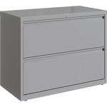 Lorell Fortress Series Lateral File - 36" Width x 18.6" Depth x 28" Height - 2 x Drawer(s) for File - Letter, Legal, A4 - Hanging Rail, Magnetic Label Holder, Locking Drawer, Locking Bar, Ball Bearing Slide, Reinforced Base, Adjustable Leveler, Interlocki LLR00037
