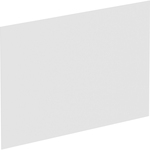 Lorell Adaptable Panel Divider - 24" Width x 2" Height x 37" Depth - Aluminum, Acrylic - Frosted - 1 Each LLR90278